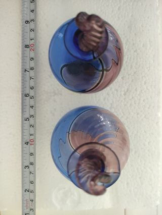 Vasetti in vetro stile veneziano - Vintage