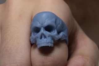 Anillo Cráneo Impreso en 3D