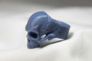 Anillo Cráneo Impreso en 3D