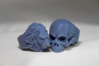 Anillo Cráneo Impreso en 3D