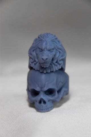 Anillo Cráneo Impreso en 3D