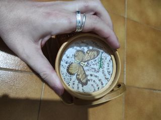 6 Sottobicchieri bambù con farfalle