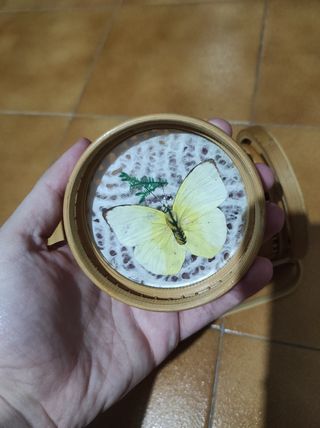 6 Sottobicchieri bambù con farfalle