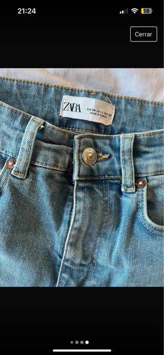 Pantalón vaquero. Jeans flaire