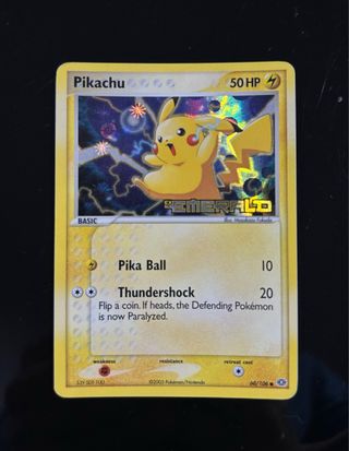 Carta dei pokemon Pikachu 50 HP