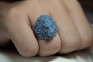 Anillo de León Impreso en 3D