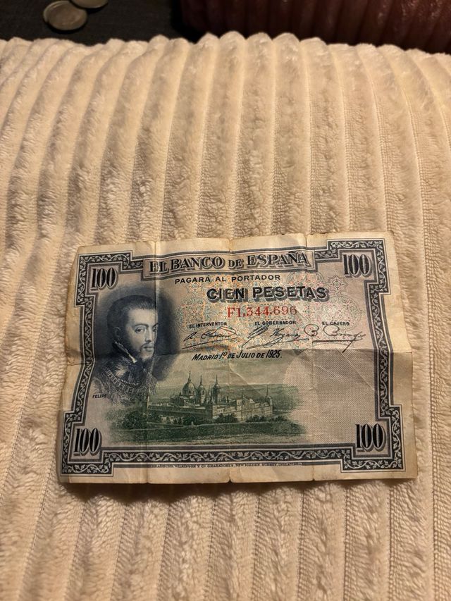 Billete de cien pesetas
