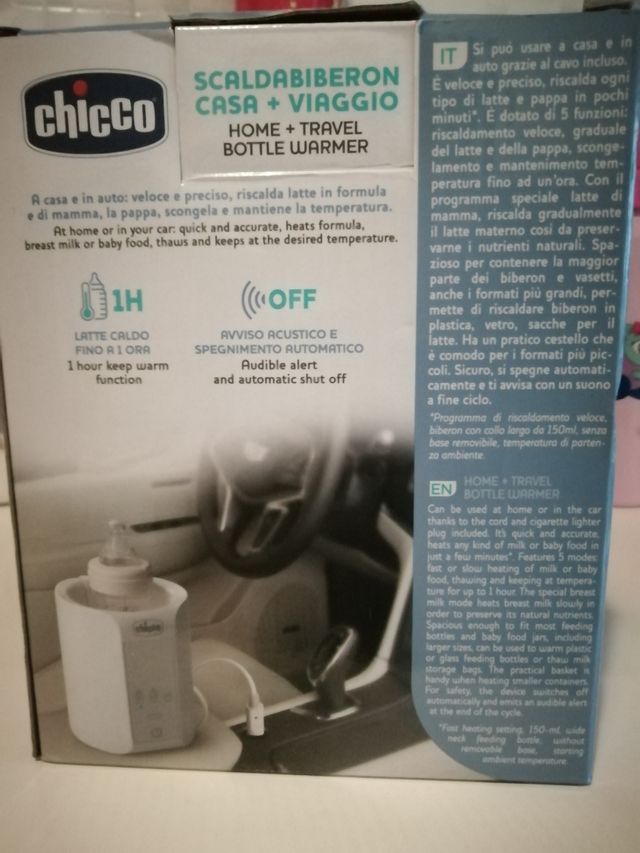 Scaldabiberon Casa e Viaggio Chicco. Come nuovo