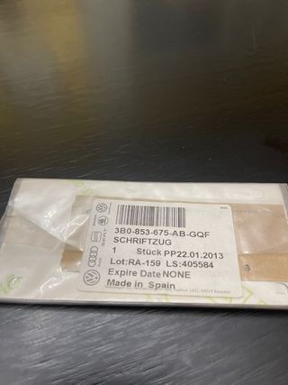 Letras Volkswagen polo TDI