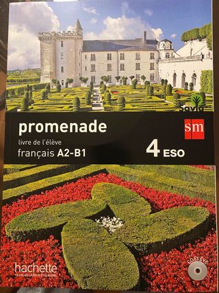 Libro frances promenade A2-B1 4 ESO. Editorial sm