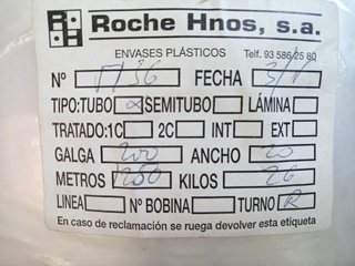 Tubos de plástico.