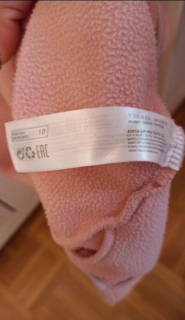 Forro polar niña T10 de Ysabel Mora