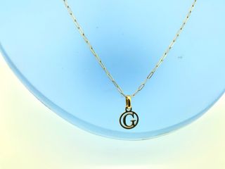 Gargantilla chapada en oro letra G