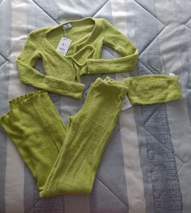 Chaqueta+top+pantalón. Con etiqueta