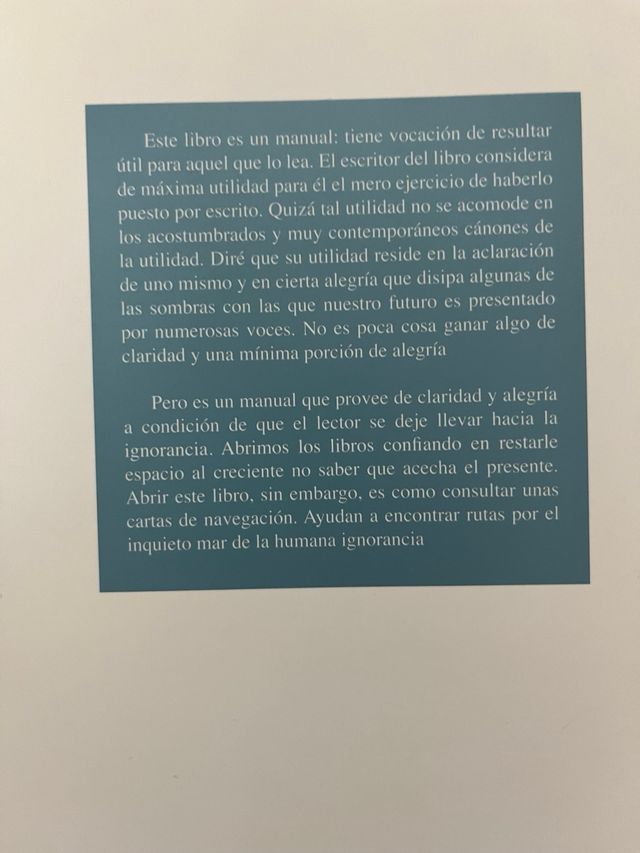 Libro Manual para ignorantes de Jorge Úbeda