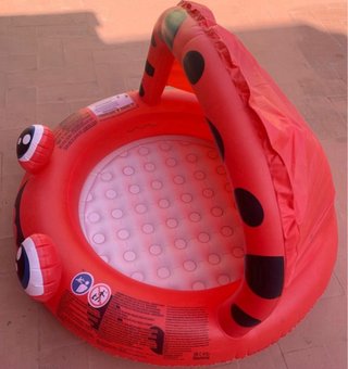 Piscina bebe con parasol Bestway mariquita