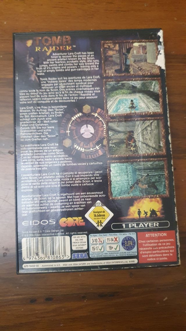 🔥Tomb Raider Sega Saturn🕹