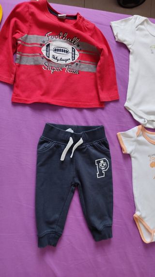 Lote de ropa de bebé niño de 6 a 9 meses
