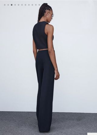 Pantalón largo ancho Mango t.S