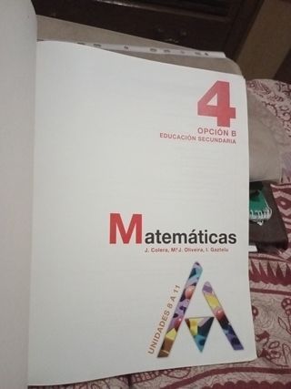 Matemáticas 4 opción B educación secundaria