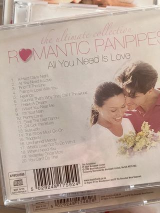 Colección de CDs “Romantic Panpipes” · romántica