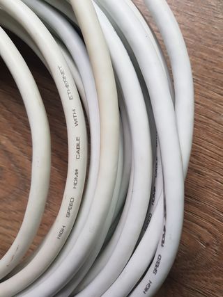 Cable HDMI 10m blanco con Ethernet