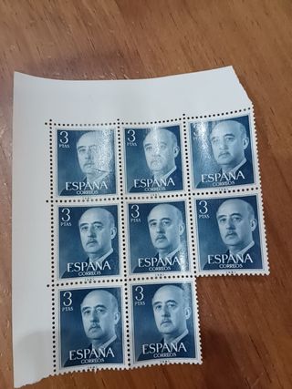 Sellos Franco 3 pesetas