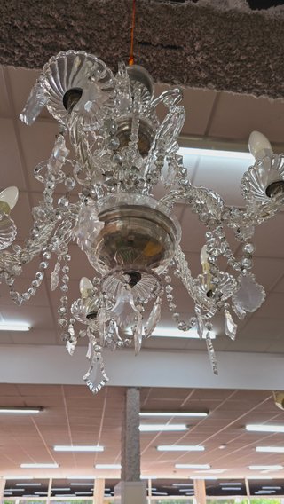 LÁMPARA DE ARAÑA DE CRISTAL