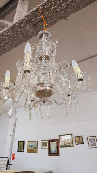 LÁMPARA DE ARAÑA DE CRISTAL