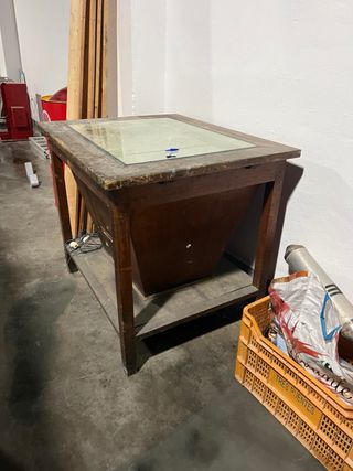 Equipo antiguo vintage madera imprenta