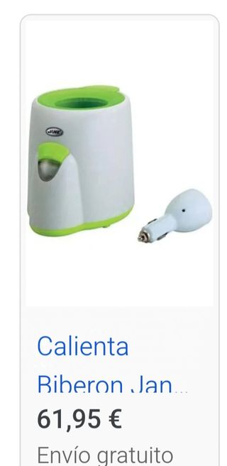 Calienta biberón ultra rápido casa coche