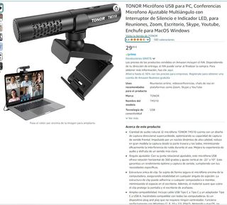 Micrófono USB para PC