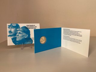 2 euro Portogallo 2022 Prima Trasvolata Proof BE