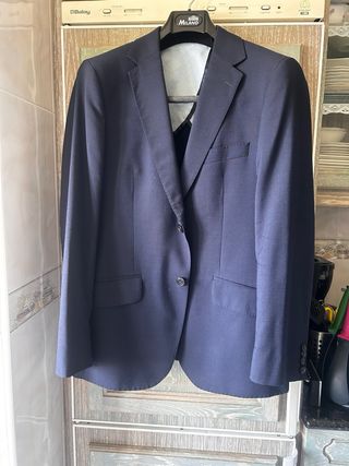 AMERICANA DE ENTRETIEMPO, AZUL MARINO DE HOMBRE