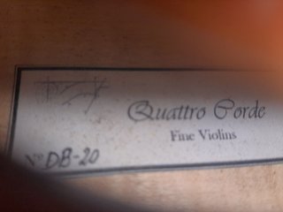 Violín 4/4 "Quattro Corde: Fine Violins"
