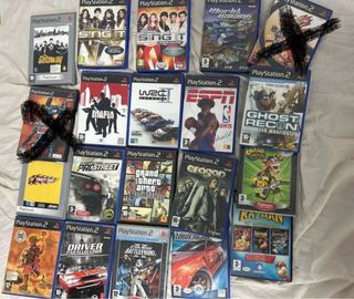 Lote de 20 juegos ps2 y singstar con microfonos
