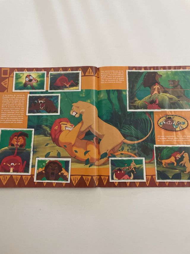 Album de cromos EL REY LEON COMPLETO