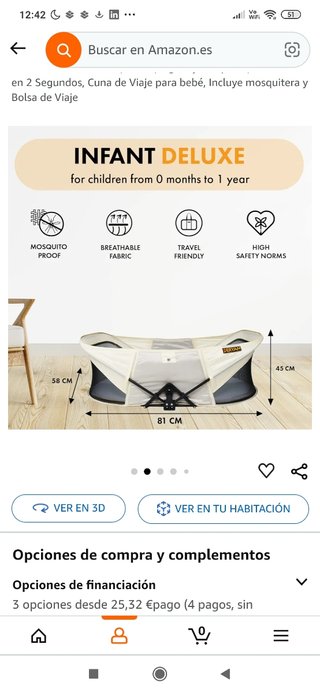 *Nueva* Cuna para viaje o para todo!!