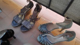 Zapatos de tacón de piel