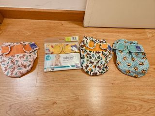 4 Pañales reusables Bambino mio talla 1