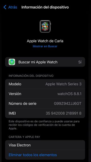 Apple watch serie 3 GPS + cellular