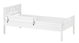 Estructura cama+barandilla,70x160,colchón yedredón