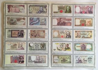 Álbum de cromos Billetes del mundo DIDEC completo.