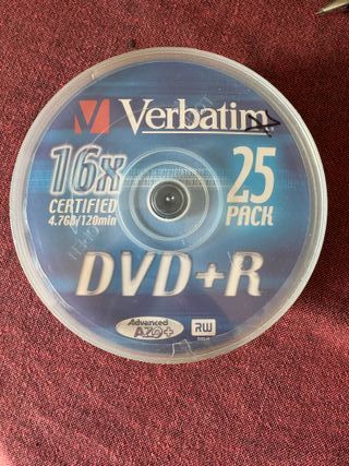 Verbatim Spindle 25 Dvd+R 4,7Gb 16X certificati