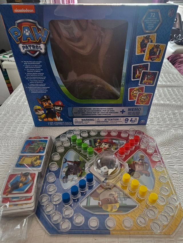 PARCHIS+JUEGO DE MEMORIA PATRULLA CANINA