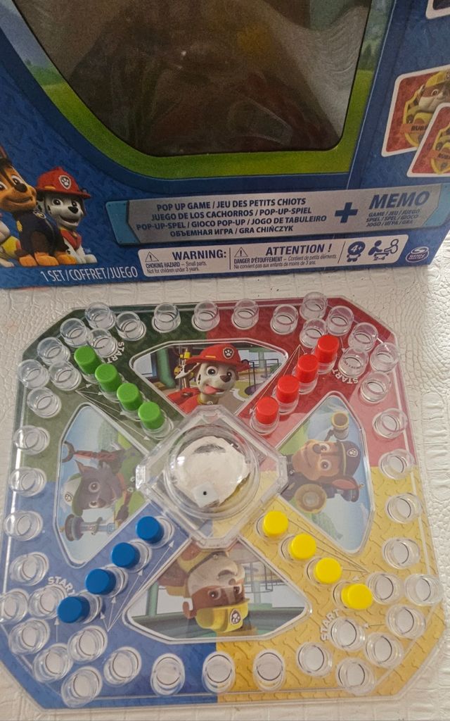 PARCHIS+JUEGO DE MEMORIA PATRULLA CANINA