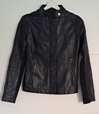 Cazadora de cuero de piel