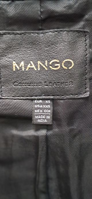 Cazadora de cuero de piel