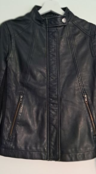 Cazadora de cuero de piel