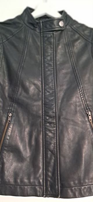 Cazadora de cuero de piel